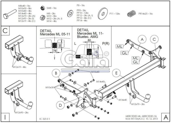 Mercedes ML - W164, W166 (od 2005r.)