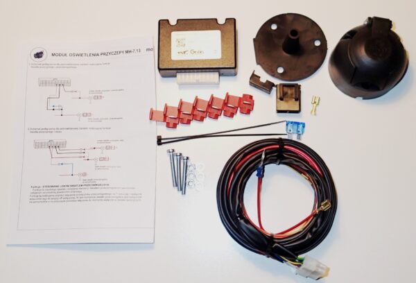 Wiązka elektryczna z modułem i gniazdem 7 pin